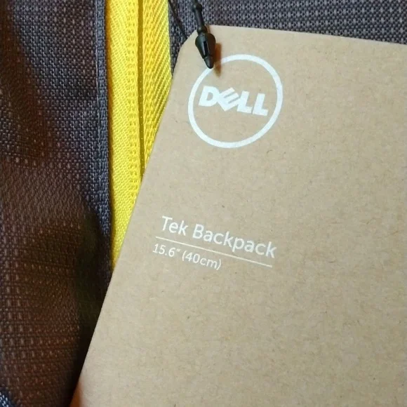 NWT Dell Tek Backpack 15.6" /40 cm Black Many Pockets & Padded Laptop Pocket - Picture 2 of 15